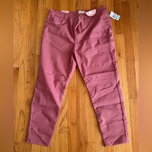 Women’s Curve Pink Straight-Leg Jeans